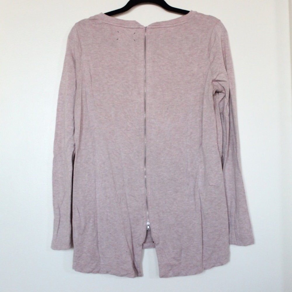 Lou & Grey Pink Zipper Back Shirt